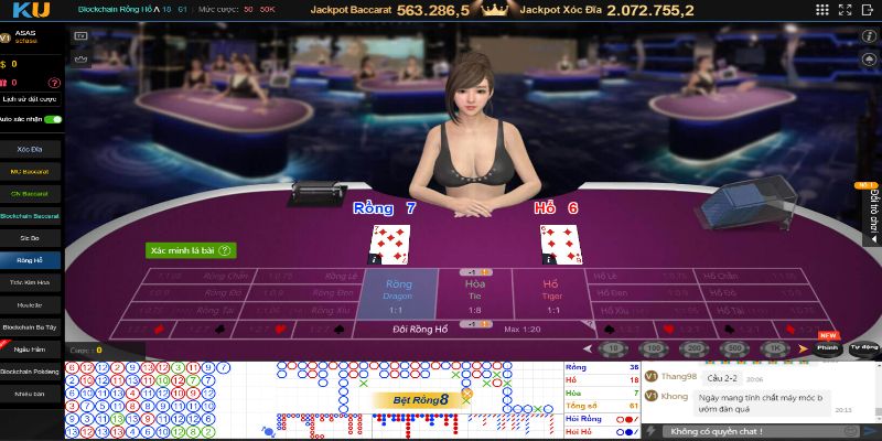 Sơ lược về game rồng hổ Kubet